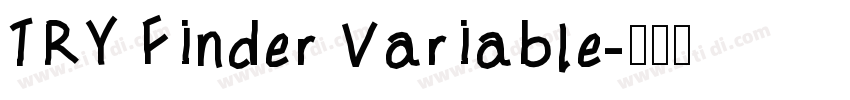 TRY Finder Variable字体转换